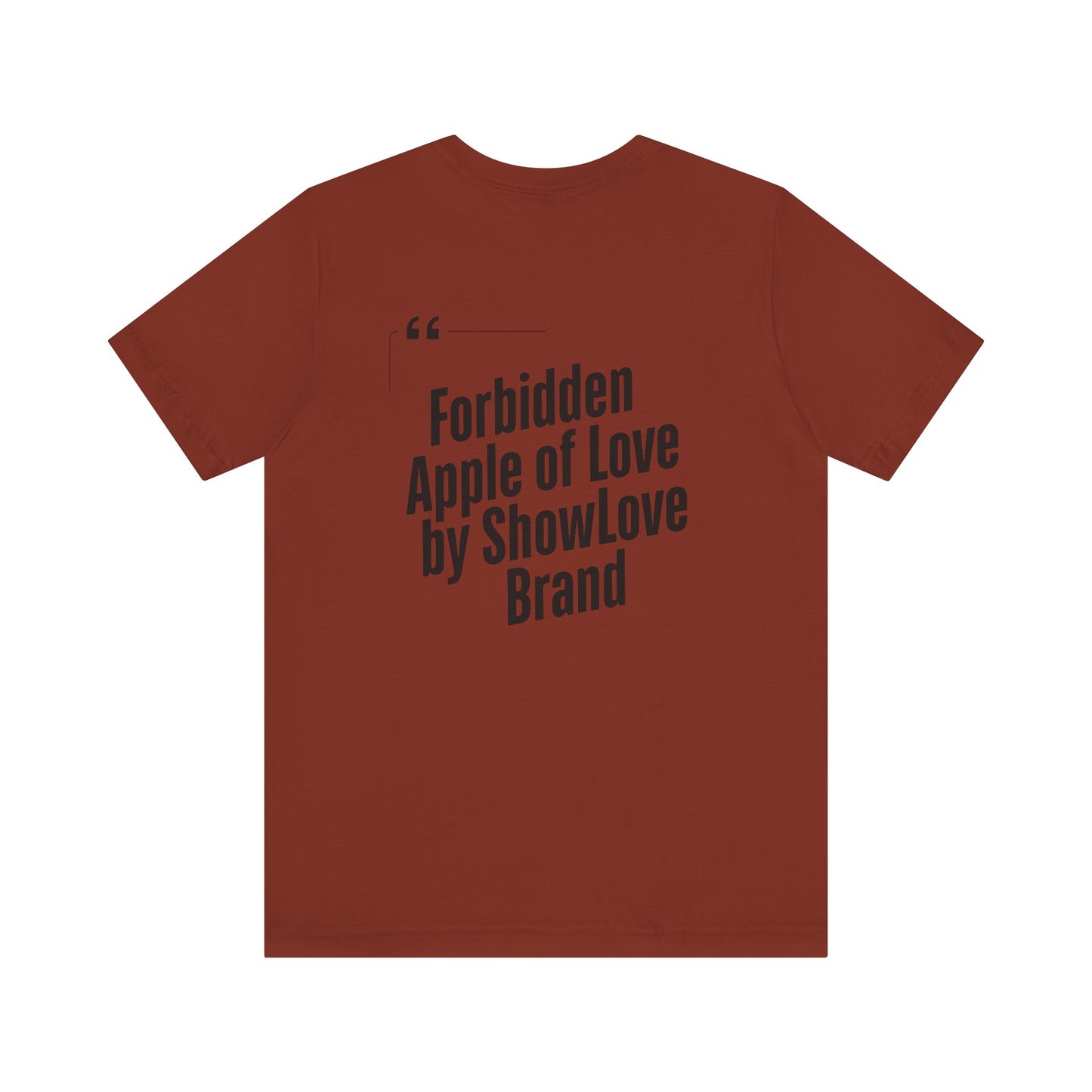 Forbidden Apple of Love Unisex Tee - Stylish Short Sleeve Shirt for Casual Wear