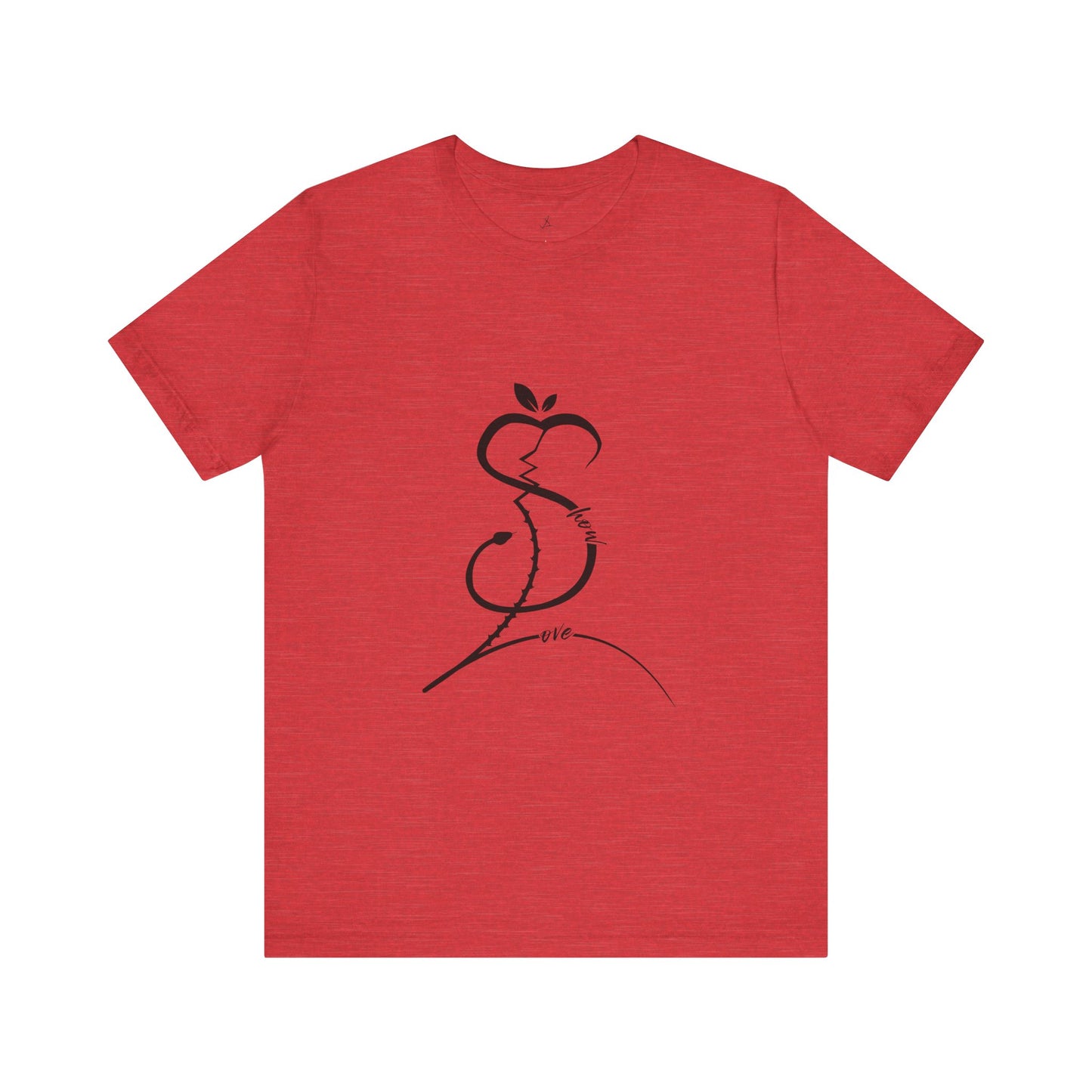 Forbidden Apple of Love Unisex Tee - Stylish Short Sleeve Shirt for Casual Wear