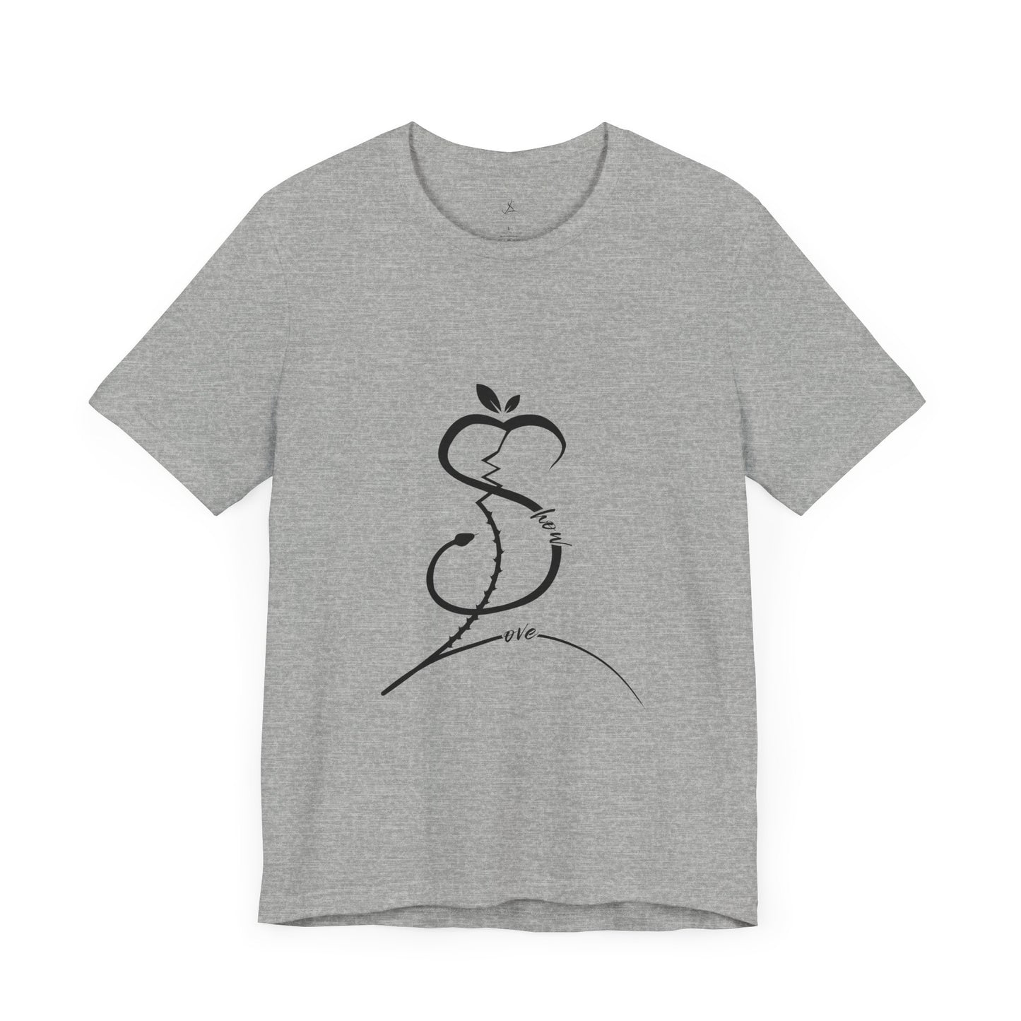 Forbidden Apple of Love Unisex Tee - Stylish Short Sleeve Shirt for Casual Wear