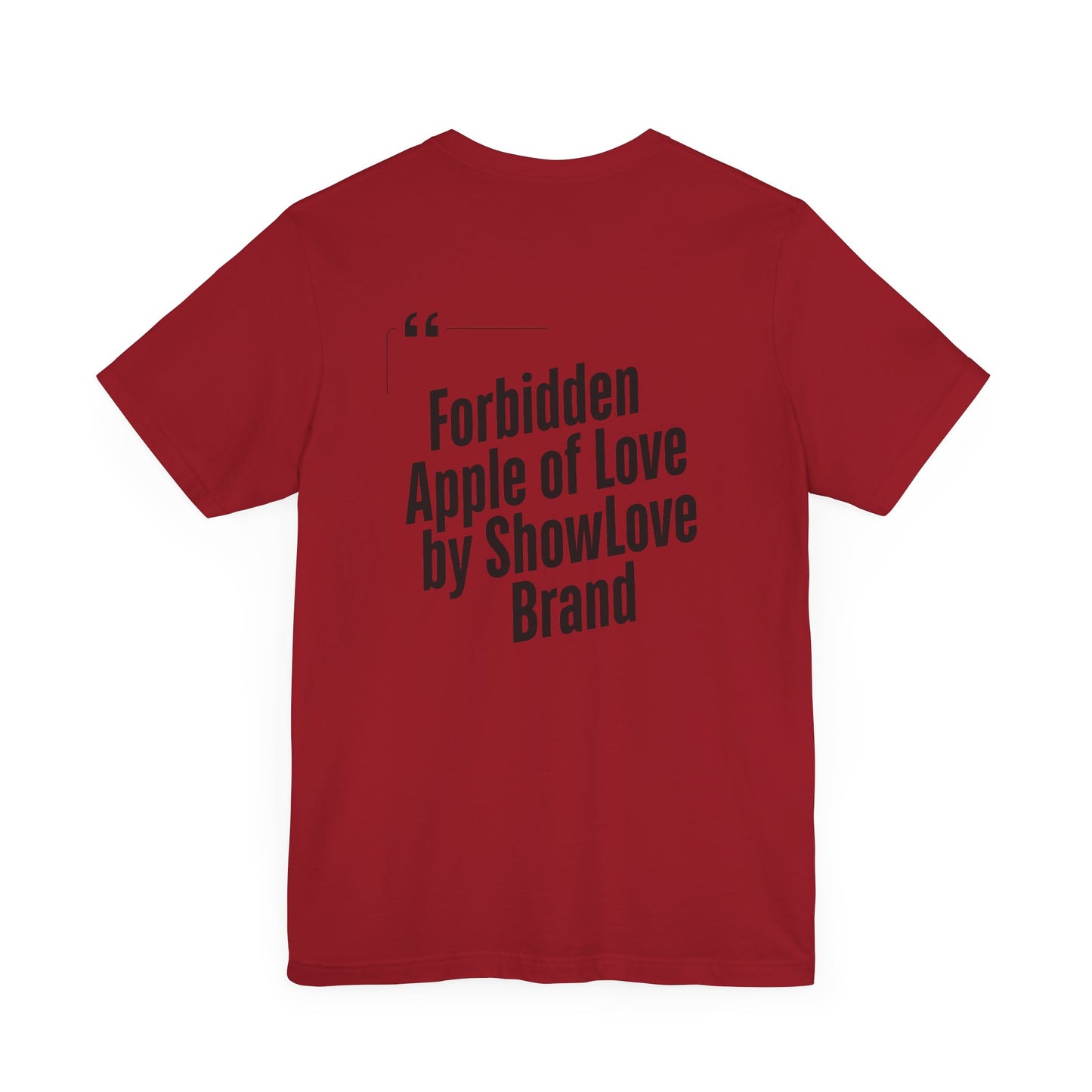 Forbidden Apple of Love Unisex Tee - Stylish Short Sleeve Shirt for Casual Wear