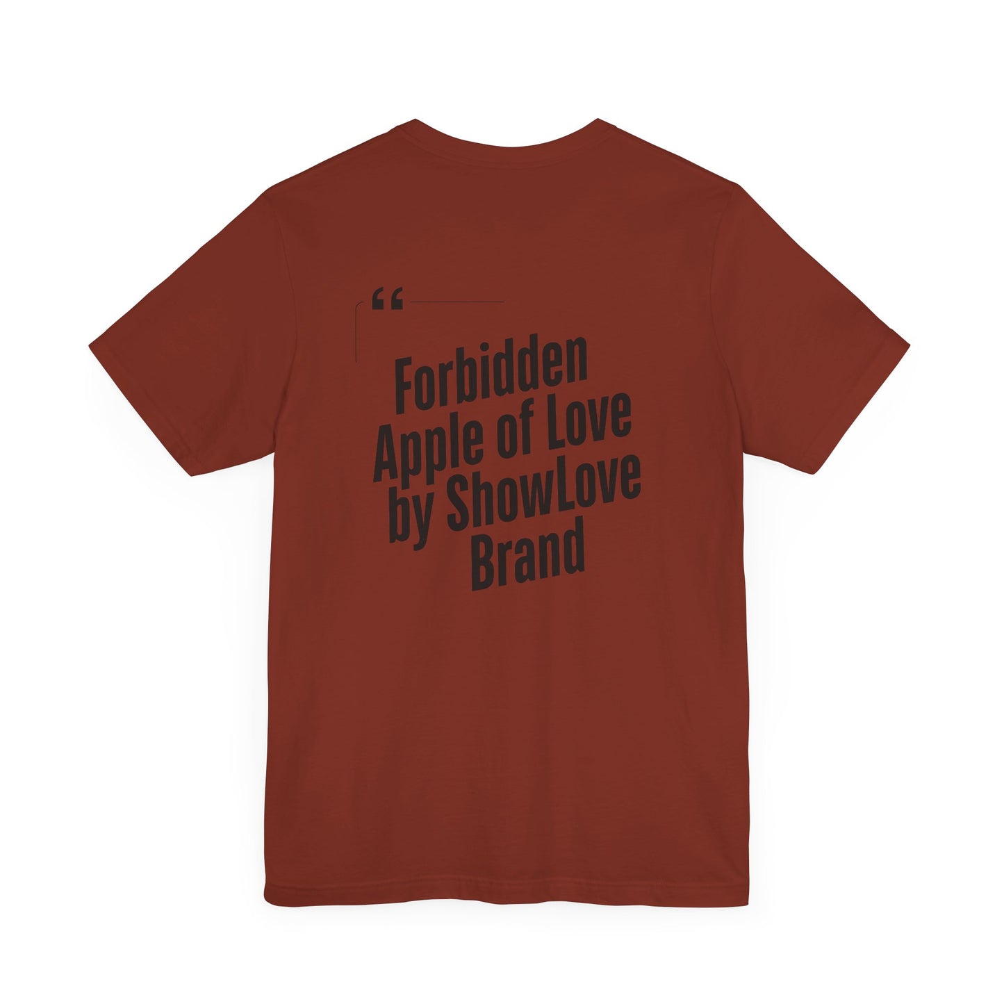Forbidden Apple of Love Unisex Tee - Stylish Short Sleeve Shirt for Casual Wear
