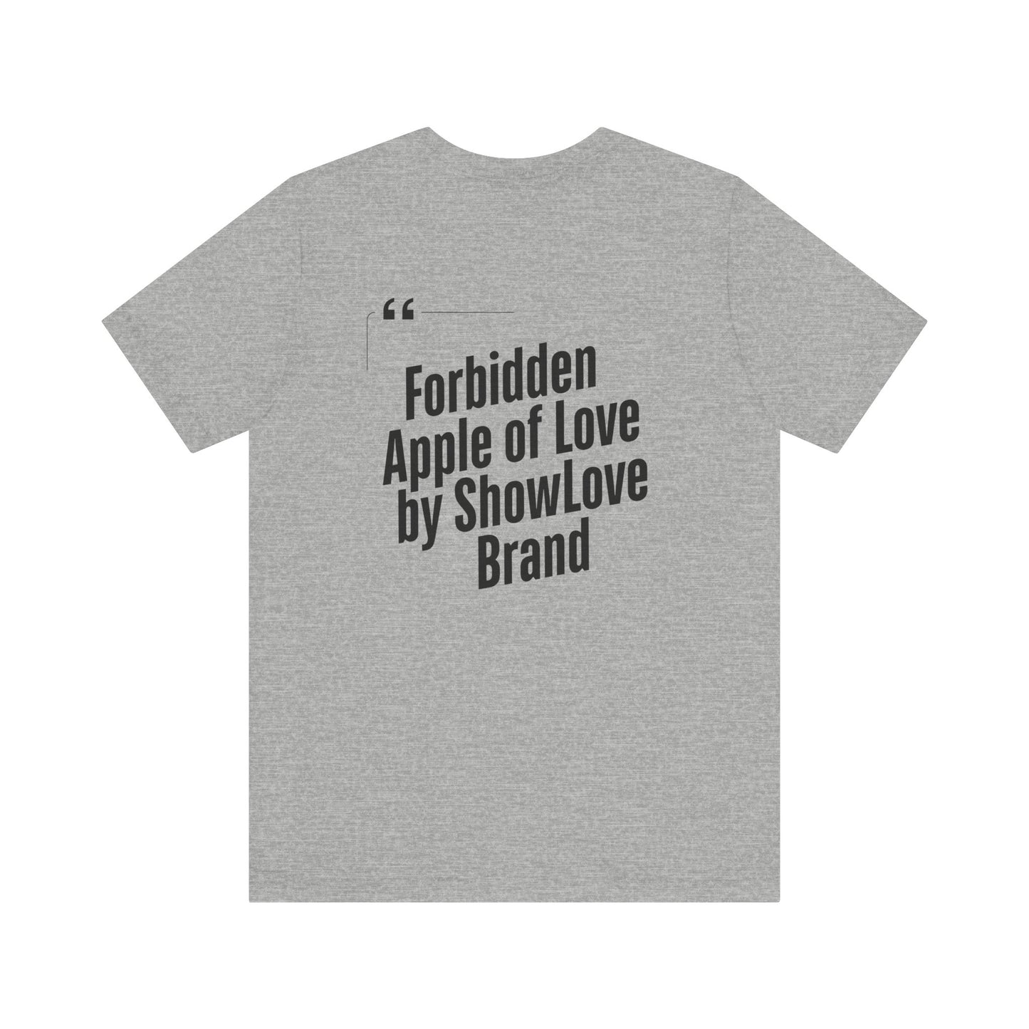 Forbidden Apple of Love Unisex Tee - Stylish Short Sleeve Shirt for Casual Wear