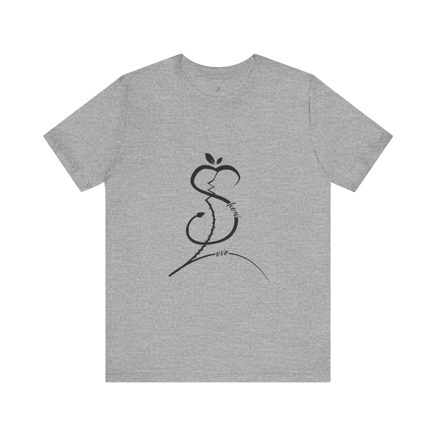 Forbidden Apple of Love Unisex Tee - Stylish Short Sleeve Shirt for Casual Wear