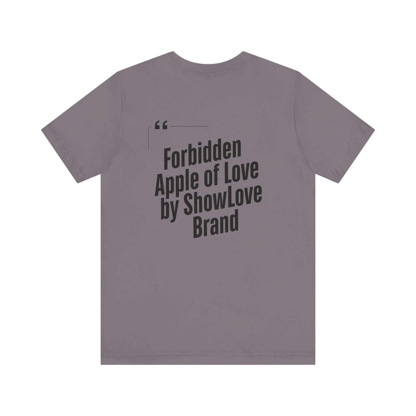 Forbidden Apple of Love Unisex Tee - Stylish Short Sleeve Shirt for Casual Wear