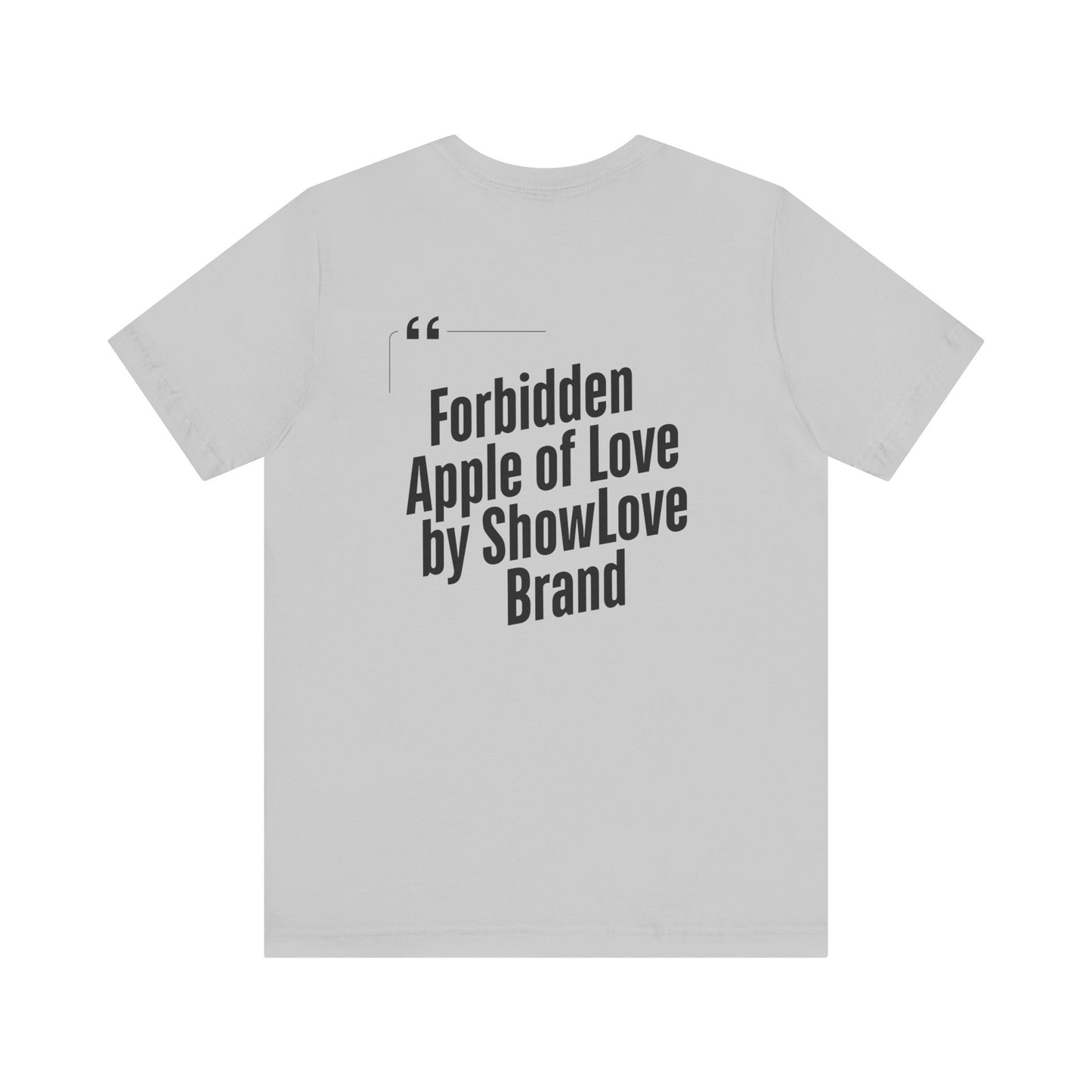 Forbidden Apple of Love Unisex Tee - Stylish Short Sleeve Shirt for Casual Wear