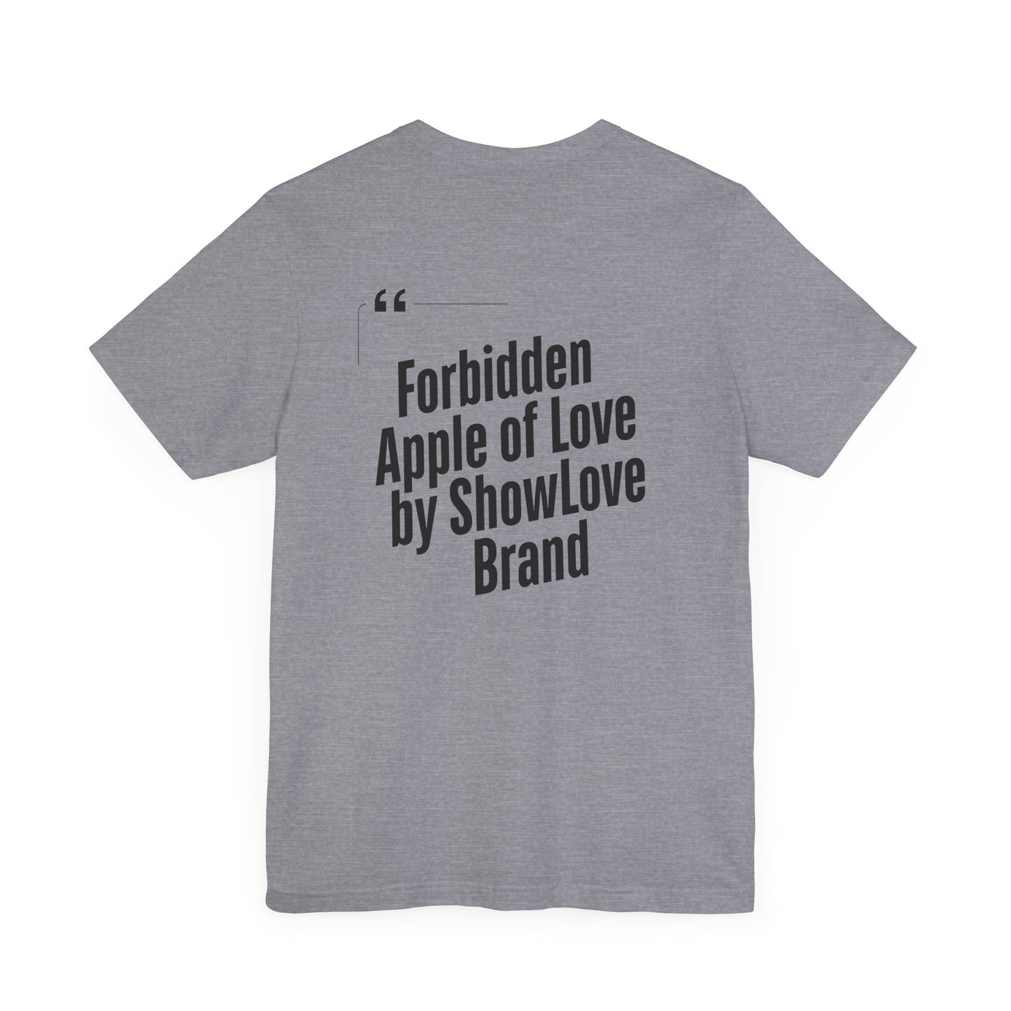 Forbidden Apple of Love Unisex Tee - Stylish Short Sleeve Shirt for Casual Wear