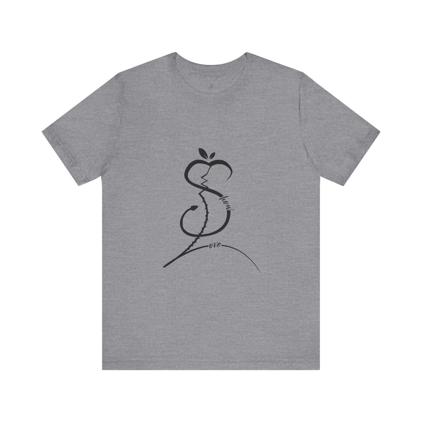 Forbidden Apple of Love Unisex Tee - Stylish Short Sleeve Shirt for Casual Wear