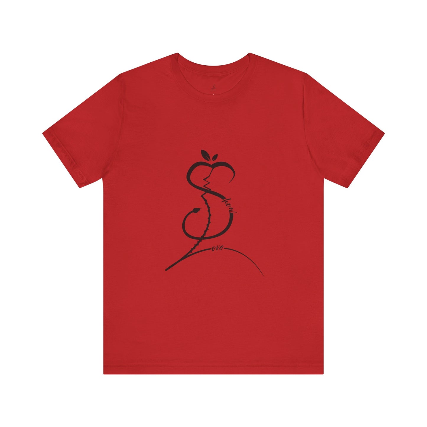 Forbidden Apple of Love Unisex Tee - Stylish Short Sleeve Shirt for Casual Wear