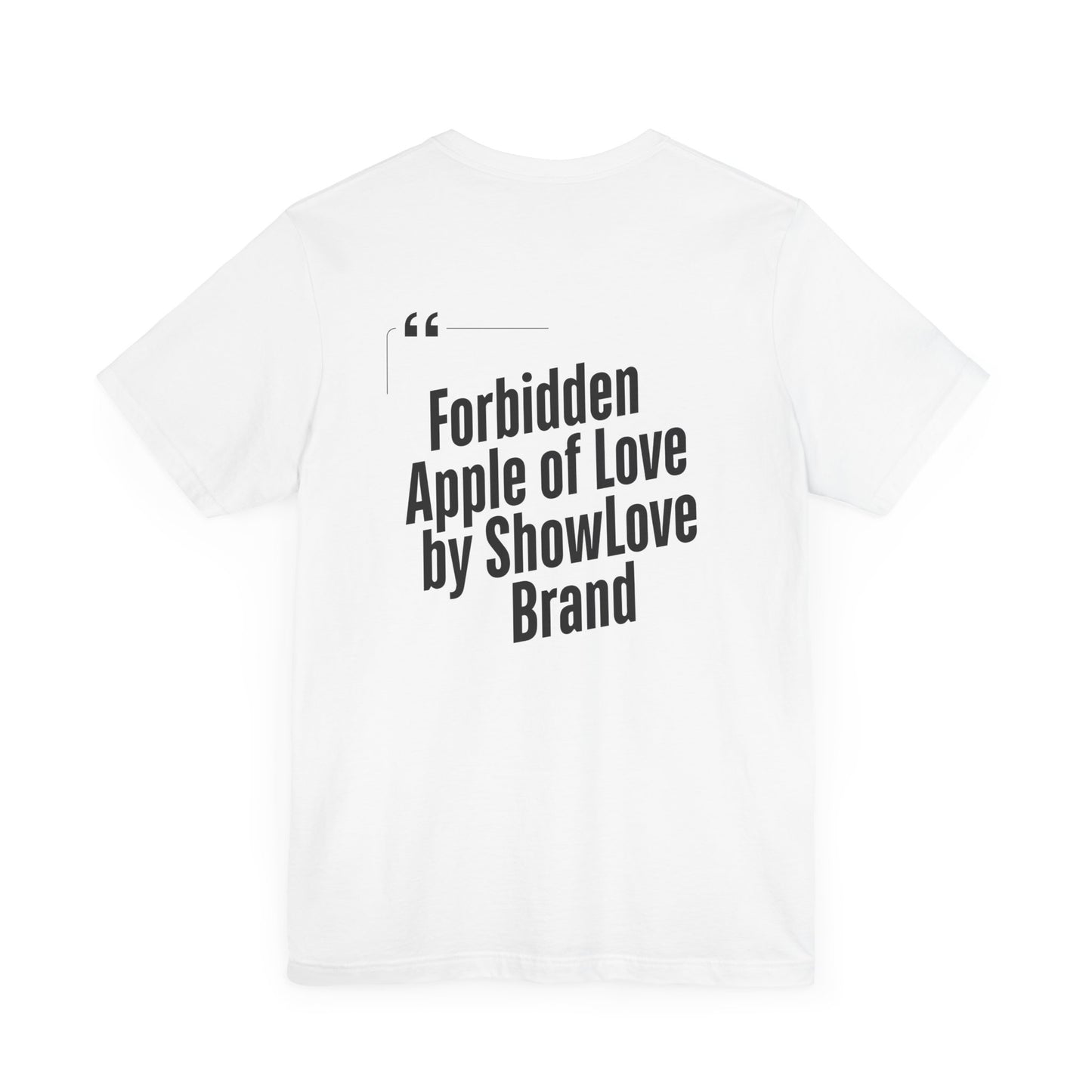 Forbidden Apple of Love Unisex Tee - Stylish Short Sleeve Shirt for Casual Wear
