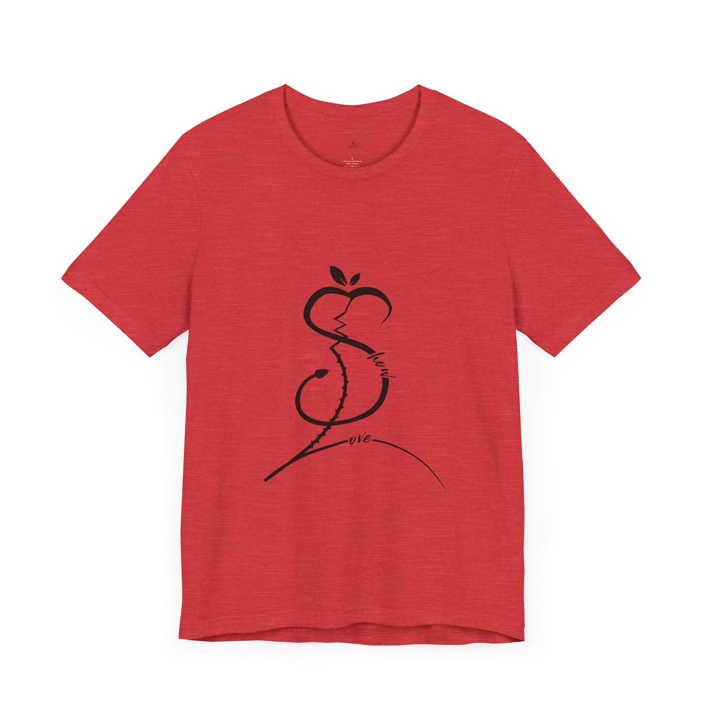 Forbidden Apple of Love Unisex Tee - Stylish Short Sleeve Shirt for Casual Wear