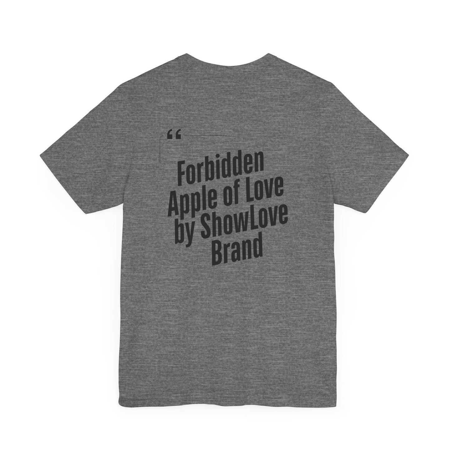 Forbidden Apple of Love Unisex Tee - Stylish Short Sleeve Shirt for Casual Wear