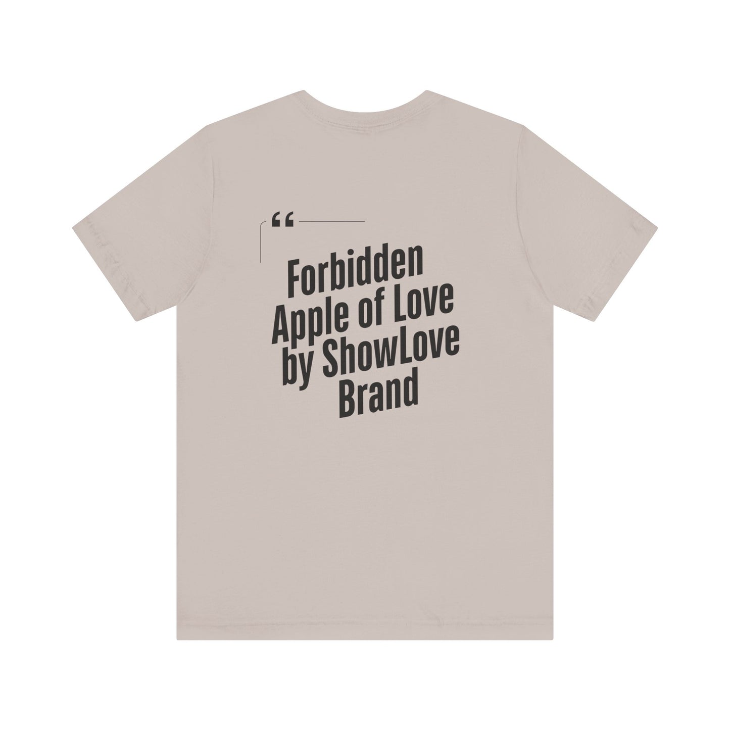Forbidden Apple of Love Unisex Tee - Stylish Short Sleeve Shirt for Casual Wear