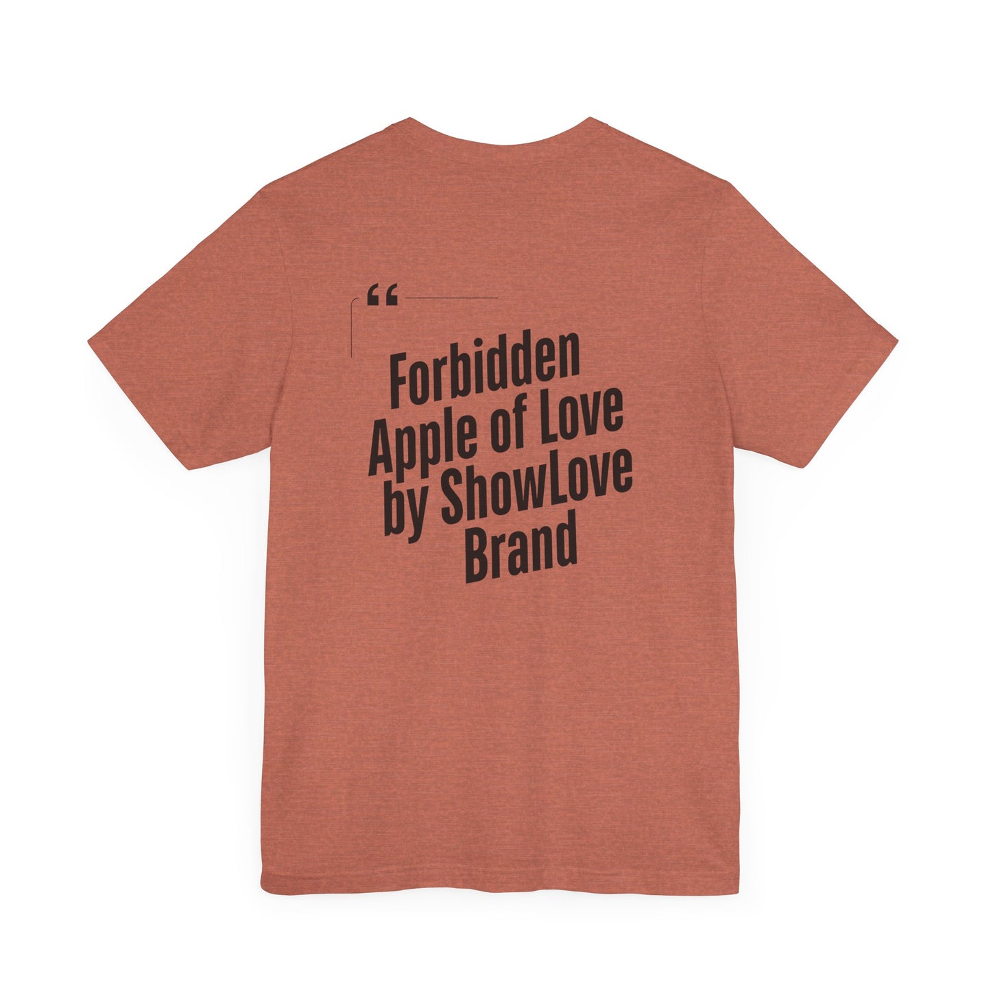 Forbidden Apple of Love Unisex Tee - Stylish Short Sleeve Shirt for Casual Wear