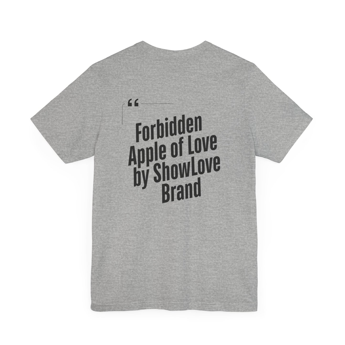 Forbidden Apple of Love Unisex Tee - Stylish Short Sleeve Shirt for Casual Wear