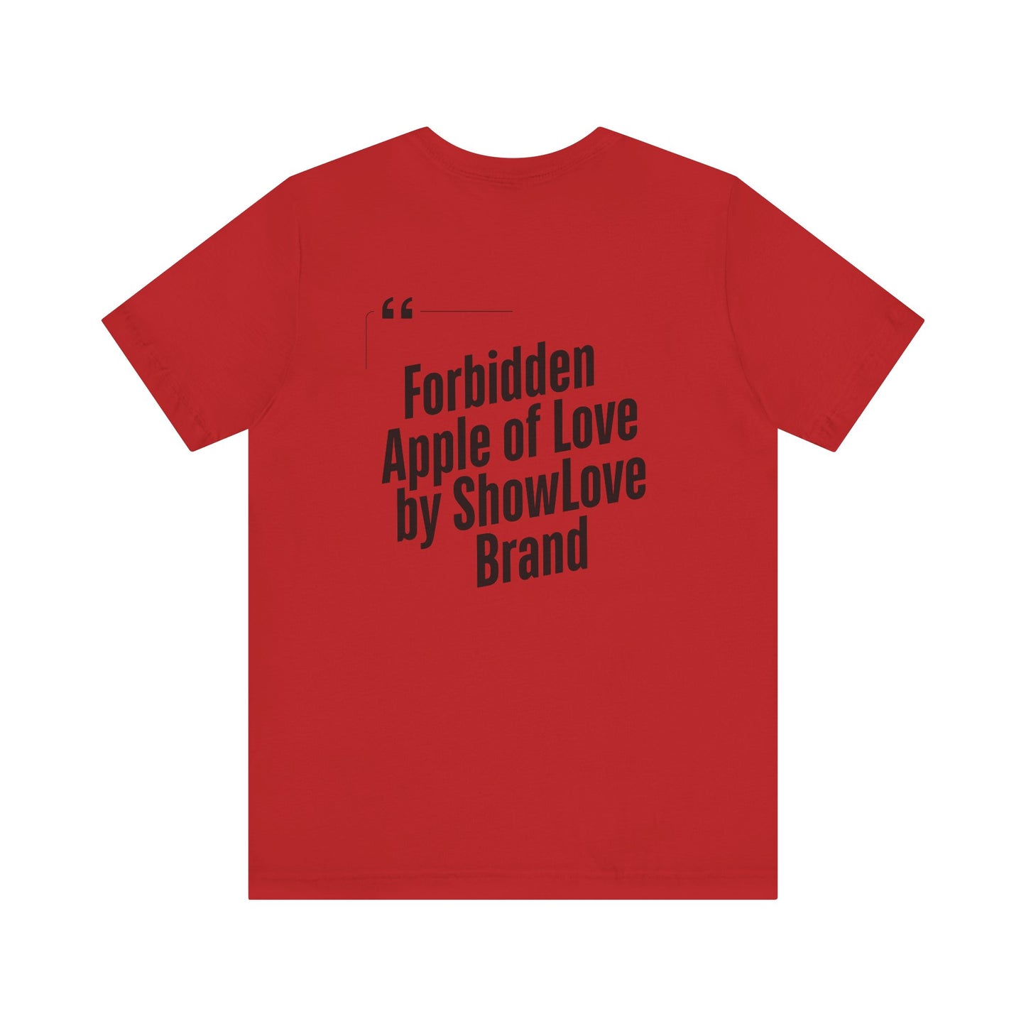 Forbidden Apple of Love Unisex Tee - Stylish Short Sleeve Shirt for Casual Wear