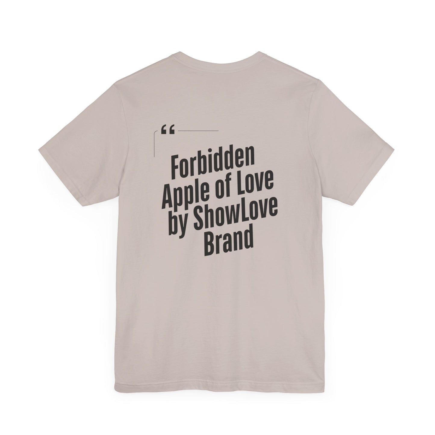 Forbidden Apple of Love Unisex Tee - Stylish Short Sleeve Shirt for Casual Wear