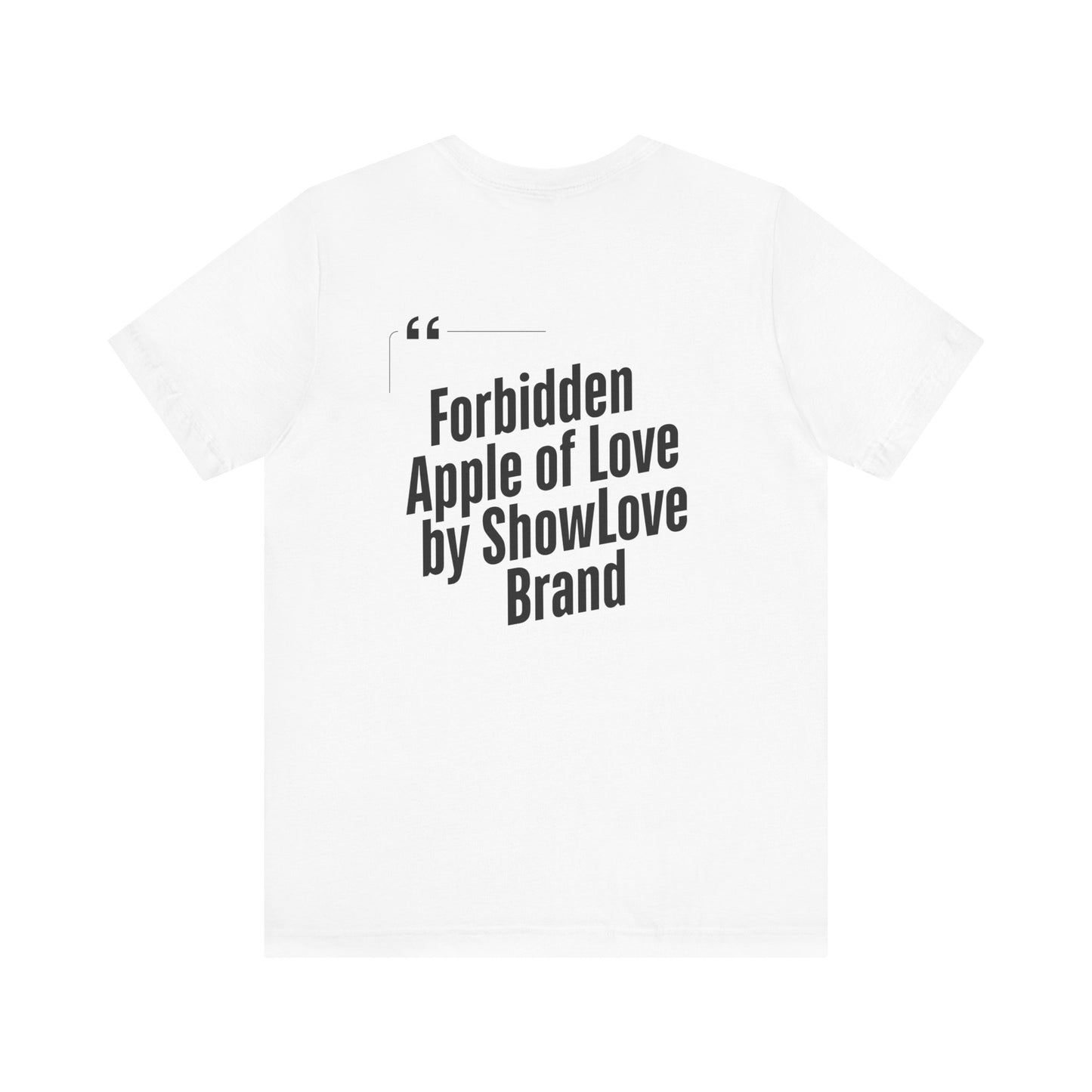 Forbidden Apple of Love Unisex Tee - Stylish Short Sleeve Shirt for Casual Wear