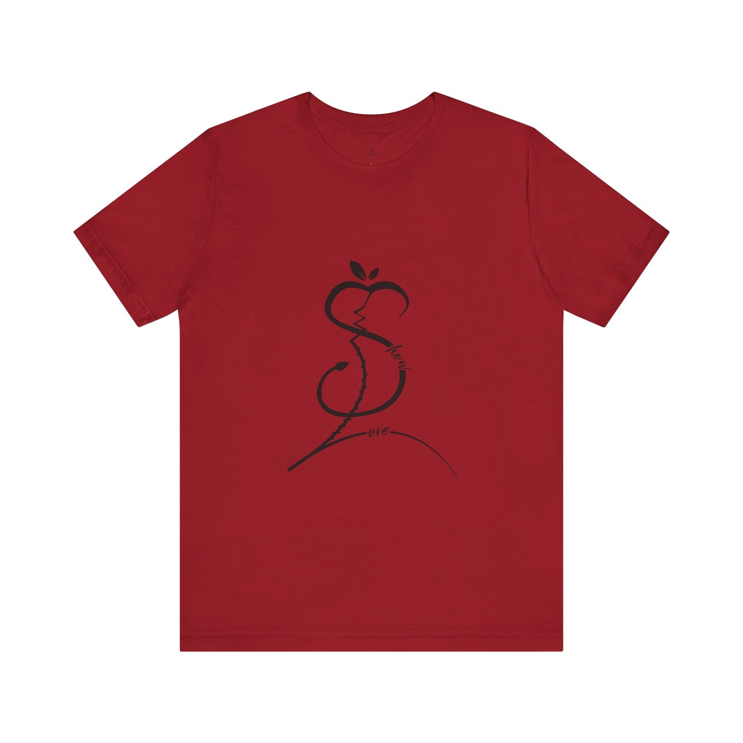 Forbidden Apple of Love Unisex Tee - Stylish Short Sleeve Shirt for Casual Wear