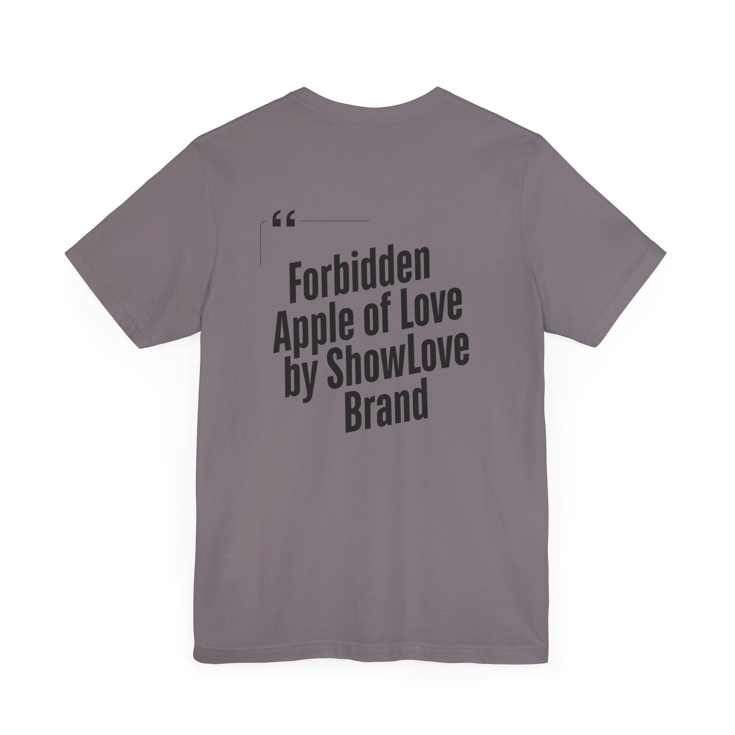 Forbidden Apple of Love Unisex Tee - Stylish Short Sleeve Shirt for Casual Wear