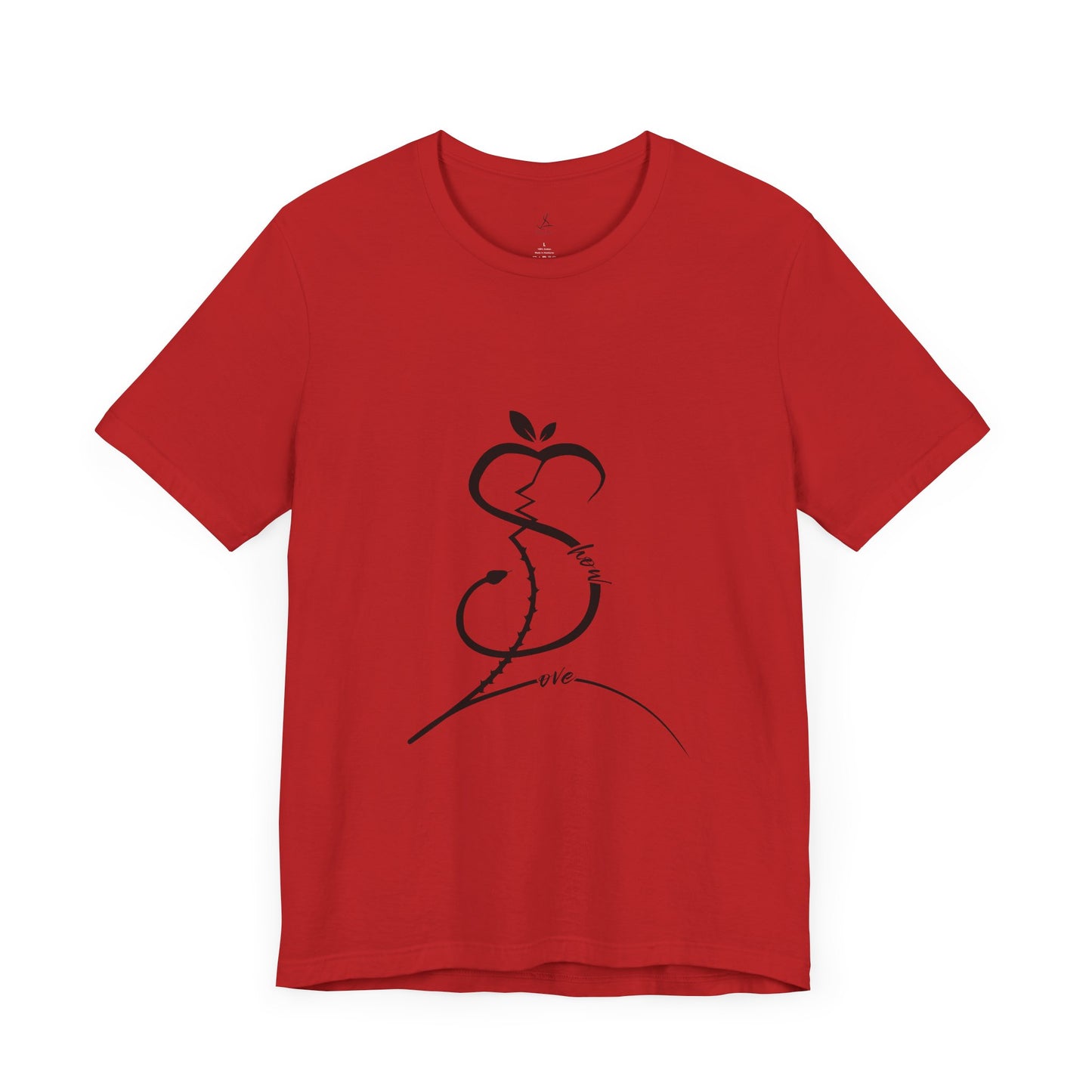 Forbidden Apple of Love Unisex Tee - Stylish Short Sleeve Shirt for Casual Wear
