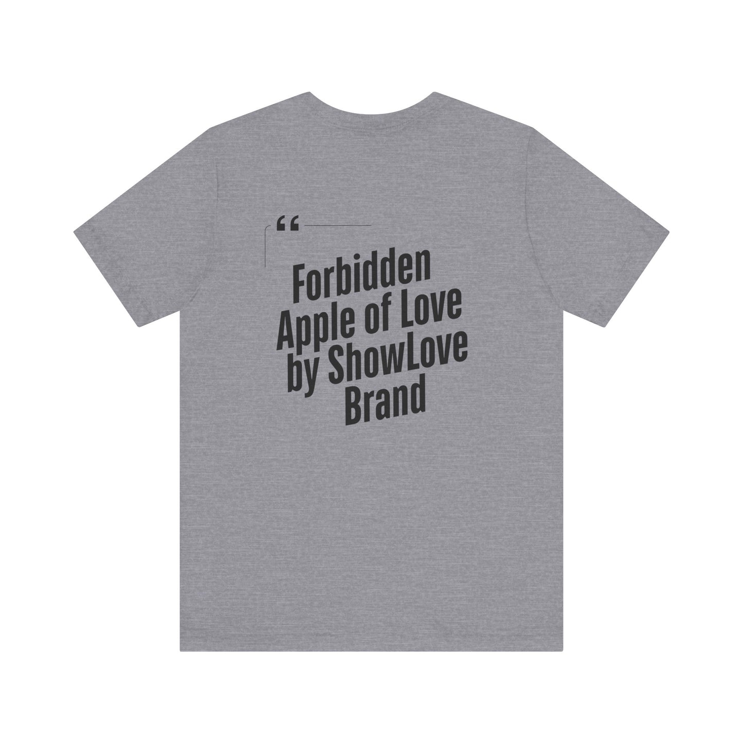 Forbidden Apple of Love Unisex Tee - Stylish Short Sleeve Shirt for Casual Wear