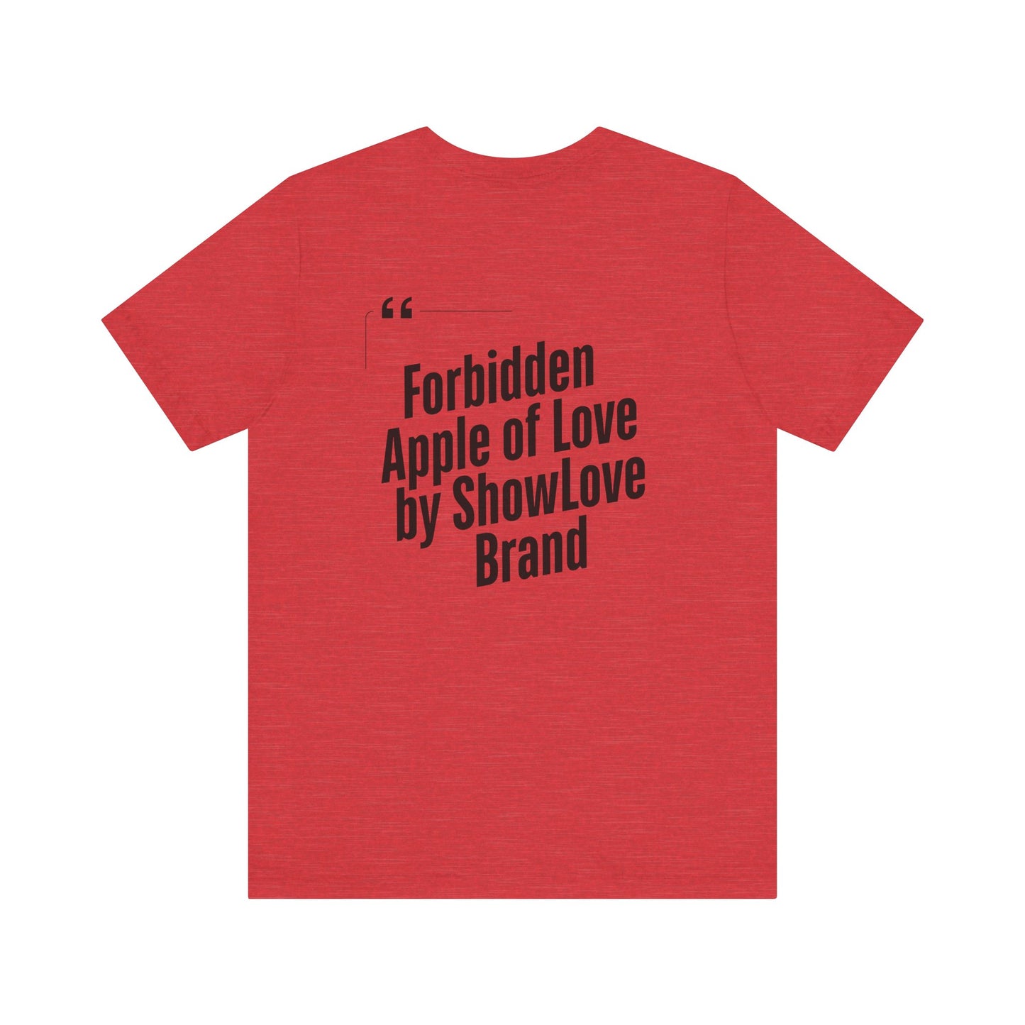Forbidden Apple of Love Unisex Tee - Stylish Short Sleeve Shirt for Casual Wear