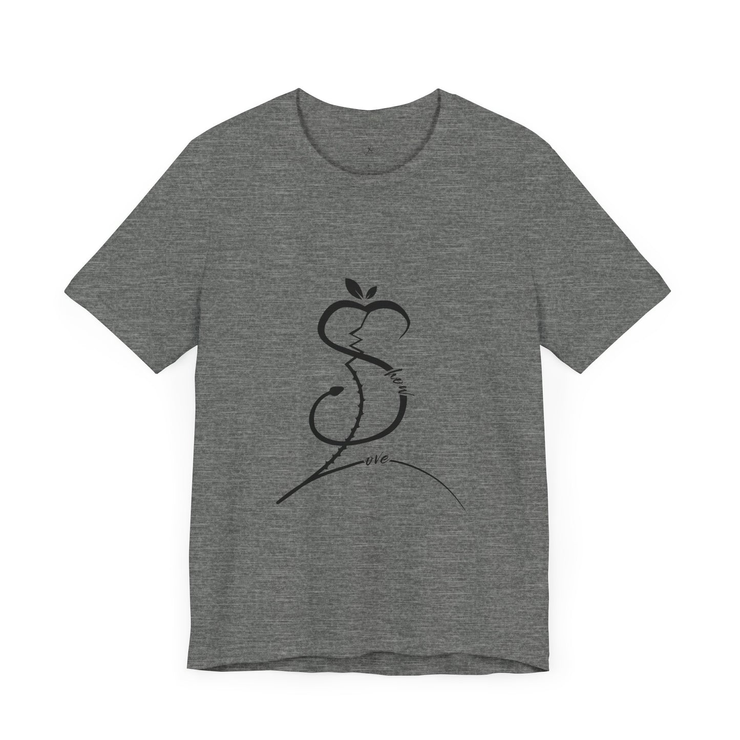 Forbidden Apple of Love Unisex Tee - Stylish Short Sleeve Shirt for Casual Wear
