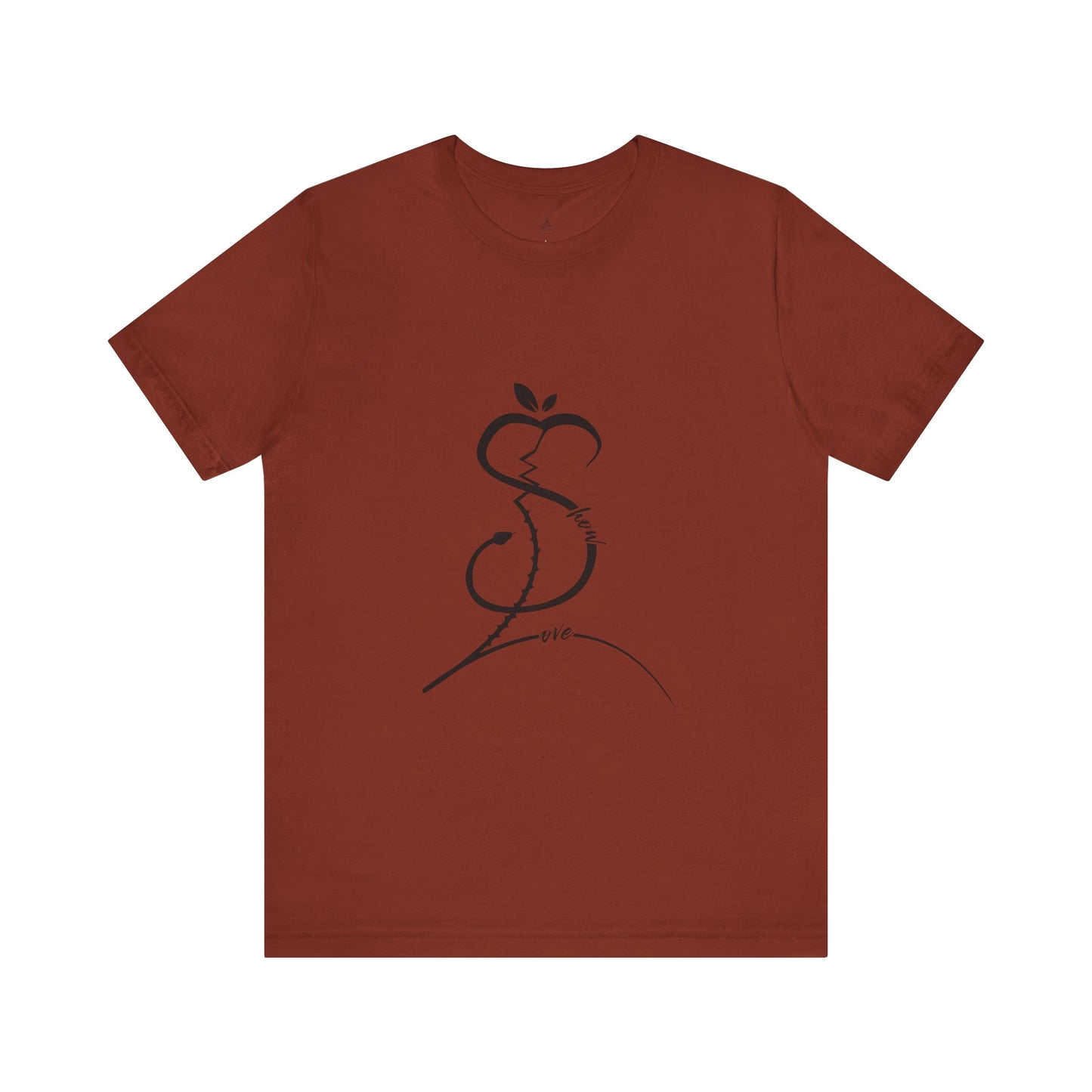 Forbidden Apple of Love Unisex Tee - Stylish Short Sleeve Shirt for Casual Wear