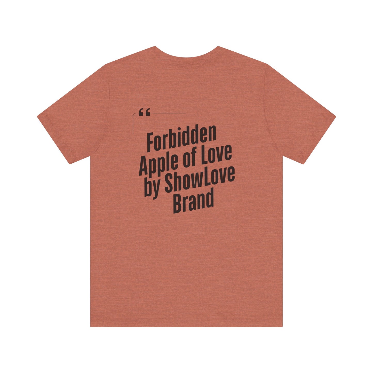 Forbidden Apple of Love Unisex Tee - Stylish Short Sleeve Shirt for Casual Wear
