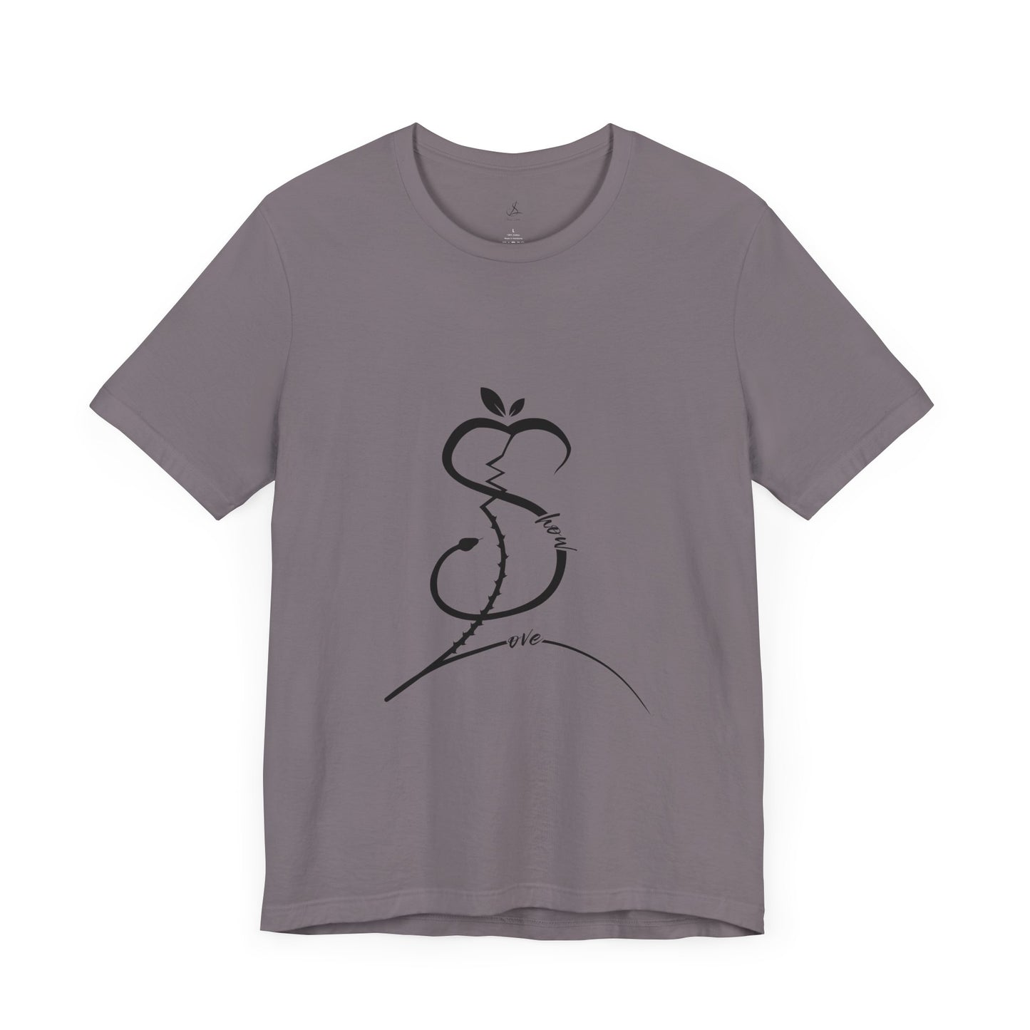 Forbidden Apple of Love Unisex Tee - Stylish Short Sleeve Shirt for Casual Wear